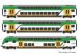 74160 Roco Set of 3 Double deck  cars, Koleje Mazowieckie